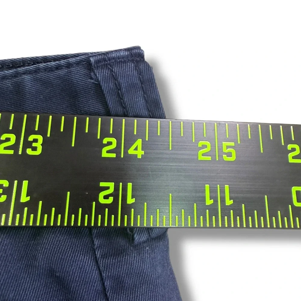 Vintage Polo Ralph Lauren Tyler Short Men 50B Navy Blue Pleated Chino Big & Tall